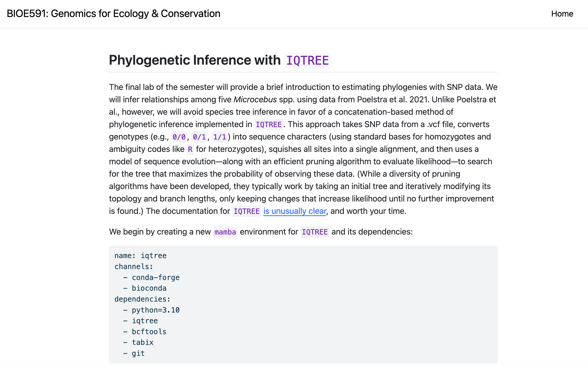 Genomics tutorials